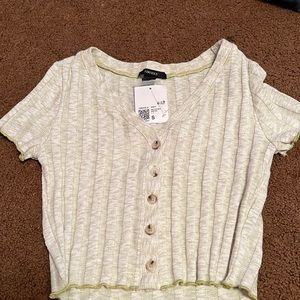 Forever 21 green crop top size small